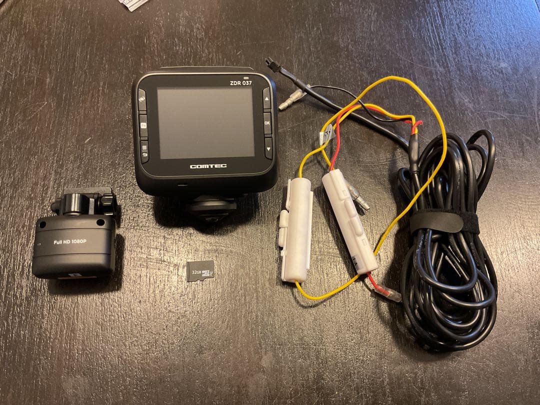 コムテック ドライブレコーダー ZDR037 360度 2カメラ リアカメラ