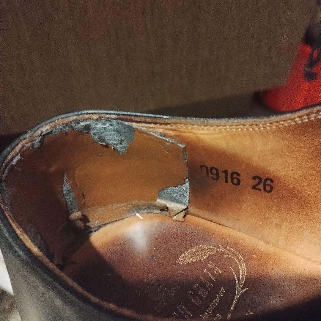 スコッチグレイン　ストレートチップ　ビジネスシューズ