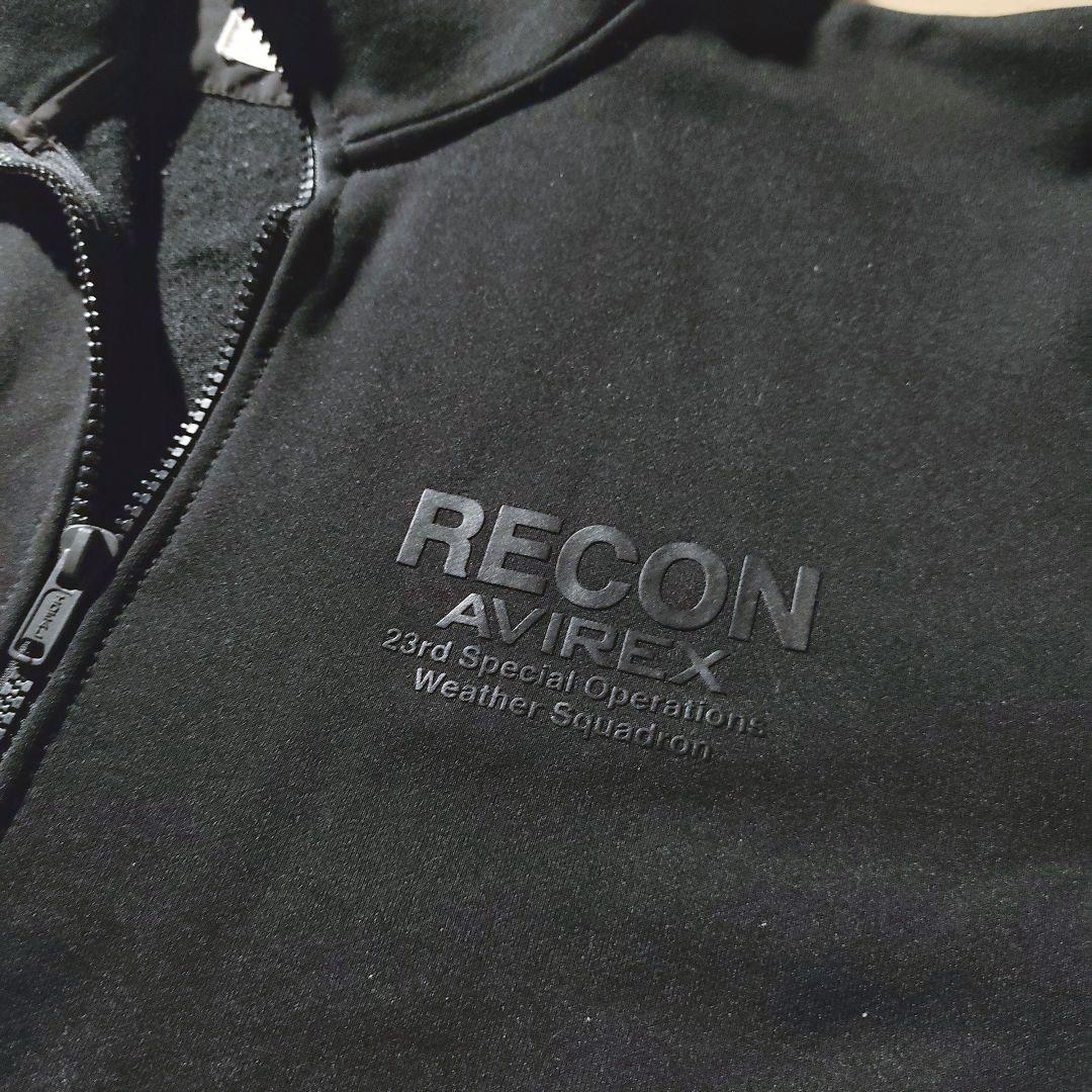 【希少レア】AVIREX RECON 裏起毛 トラック ジャケット 黒