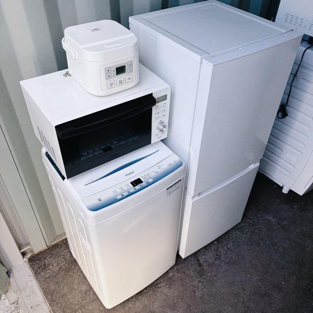 運搬取付無料！シンプルホワイト家電4点セット！新生活・一人暮らしに！完動超美品！