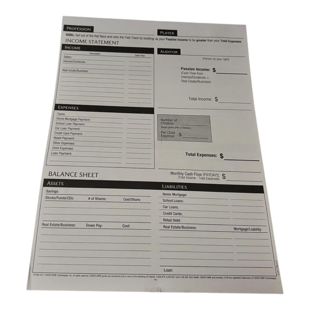 【美品 】キャッシュフロー101英語版 日本語説明書付き