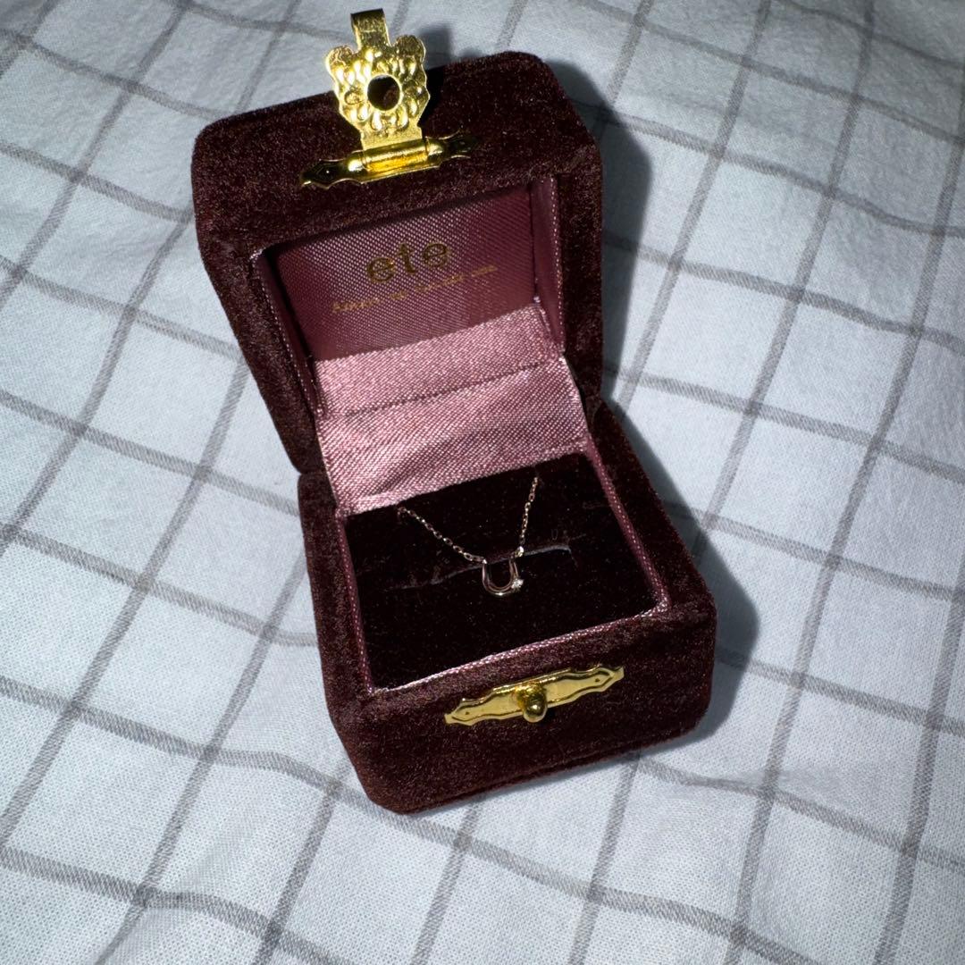 N*n様 ete K10MPG ダイヤモンド ホースシュー ネックレス