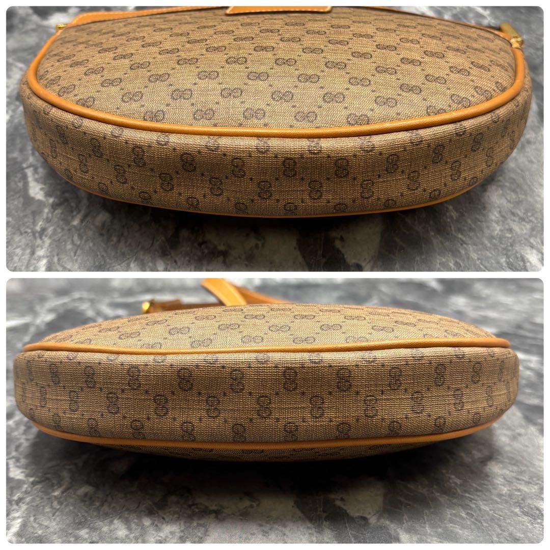 ✨美品✨GUCCI GG ショルダーバッグ ベージュ ブラウン 金具 レザー