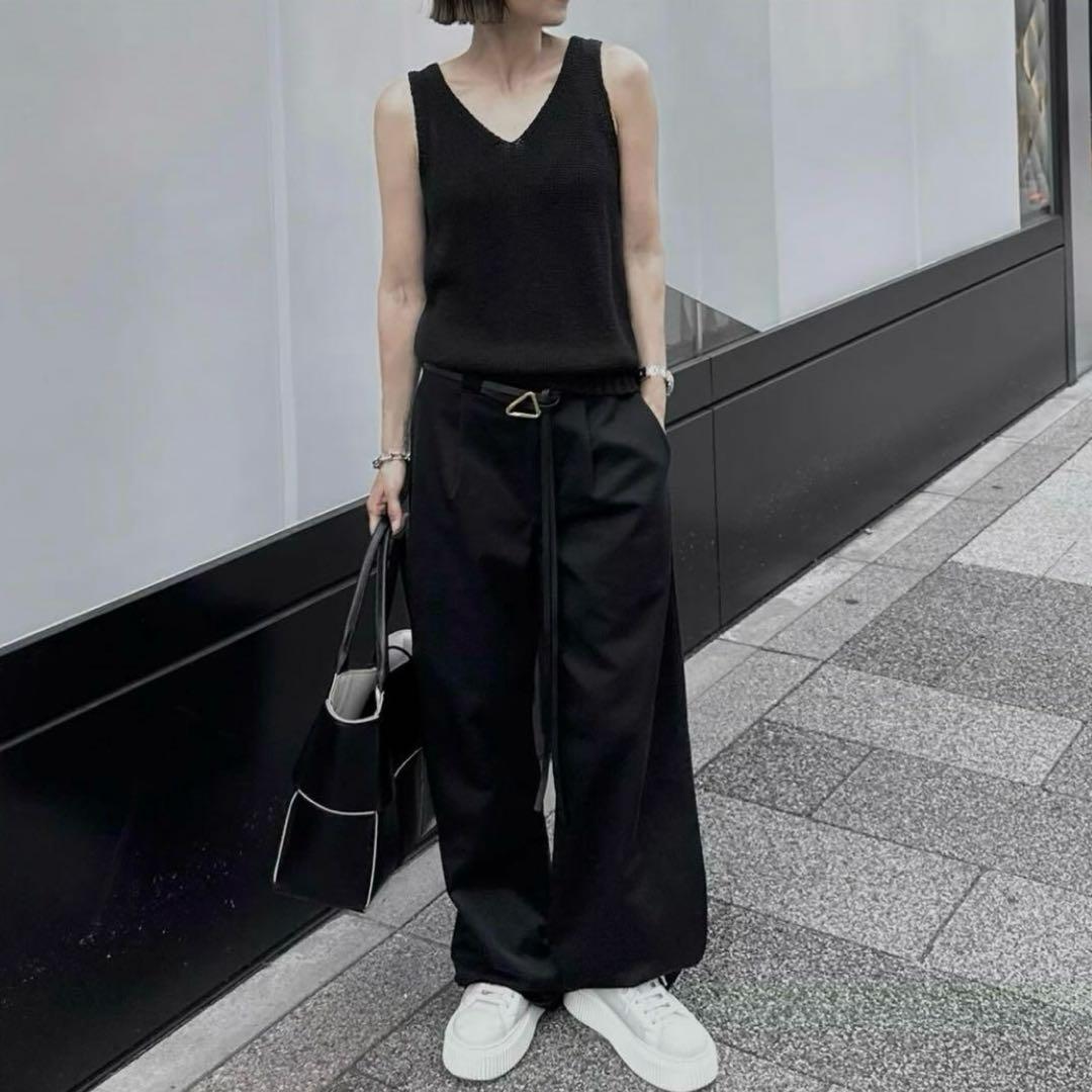 ok.soon×dickies wide chino pants (black)