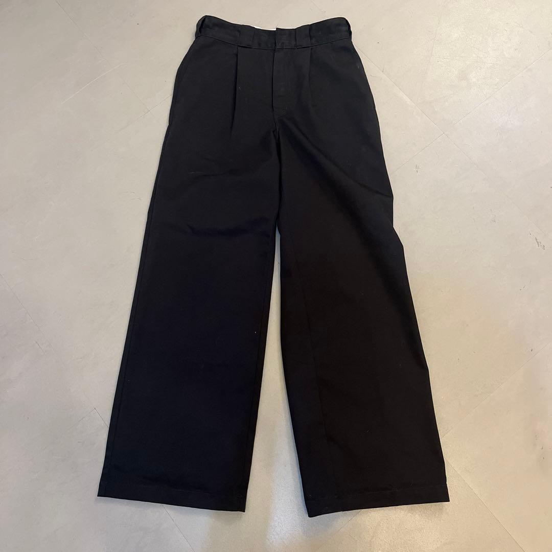 ok.soon×dickies wide chino pants (black)