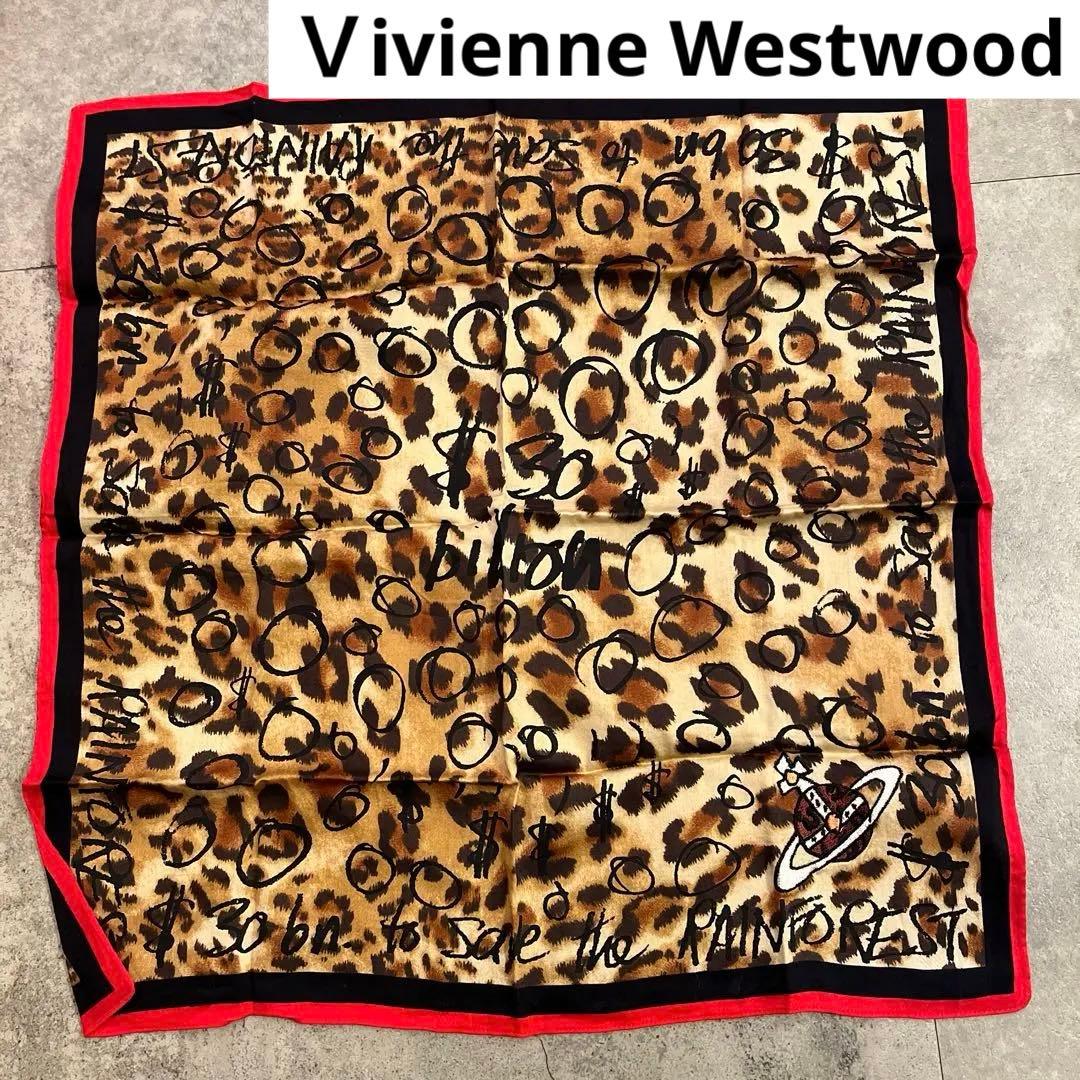 新品未使用　レア　ヴィヴィアン　vivienne rock ハンカチ　ヒョウ柄