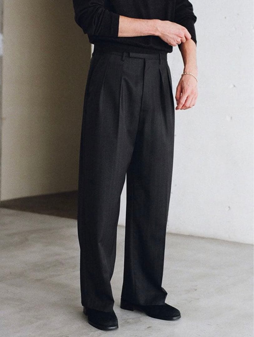 パンツ LIDNM/Wool Chalk Stripe Slacks