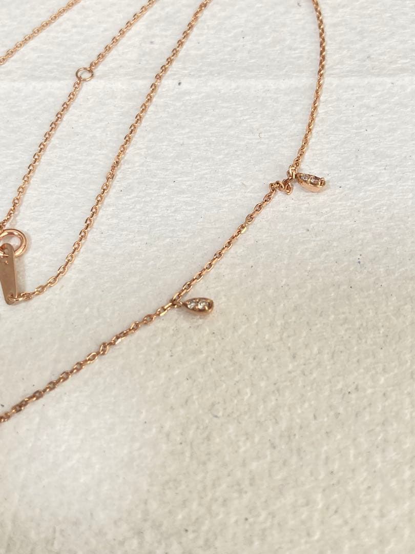 k10 ダイヤモンド　ネックレス　組曲　1.95g