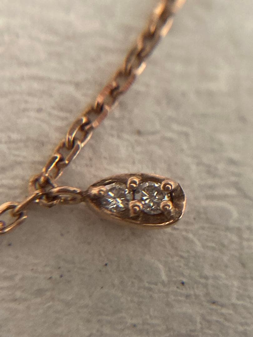 k10 ダイヤモンド　ネックレス　組曲　1.95g