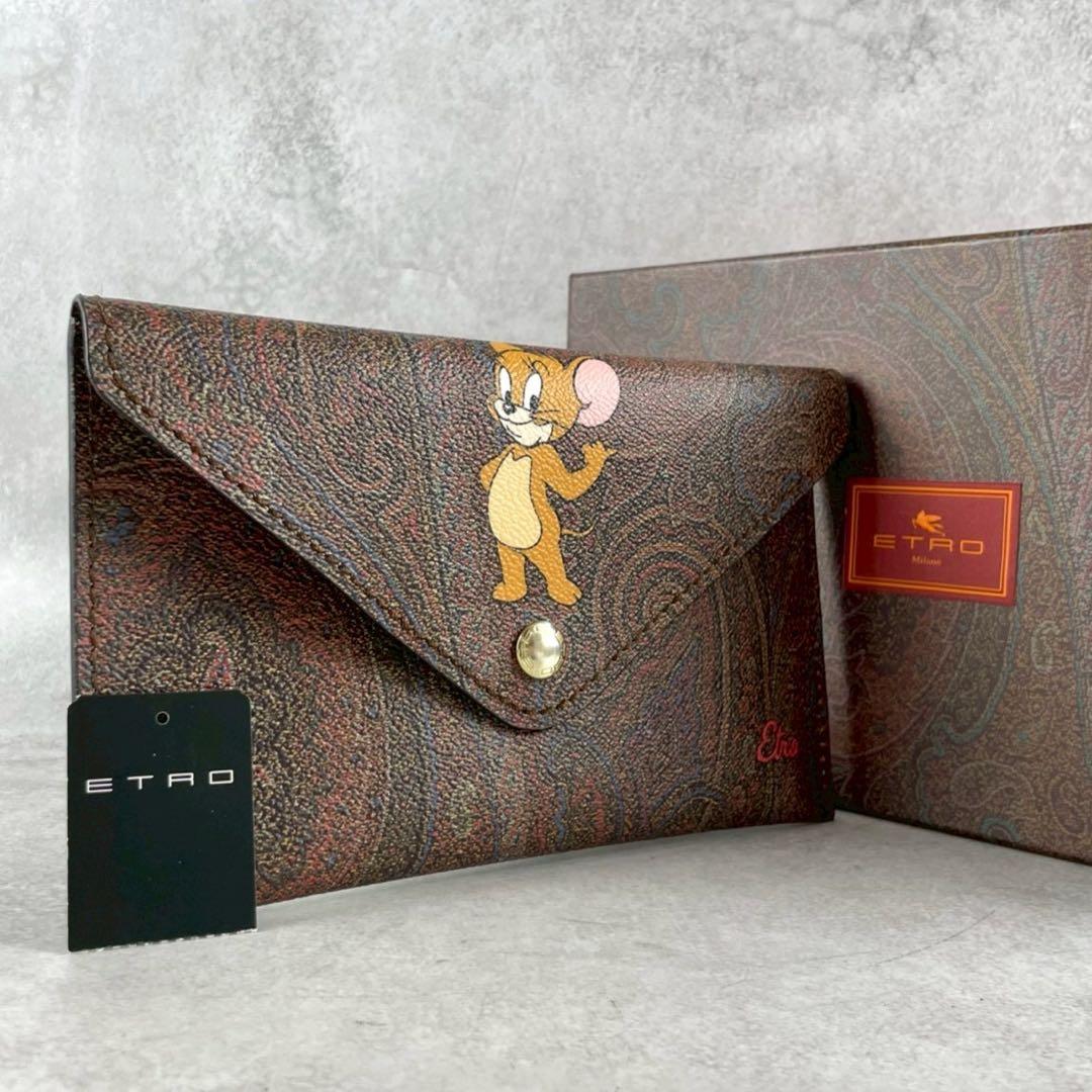 ETRO エトロ　クラッチバッグ　トムとジェリー　コラボ　ペイズリー