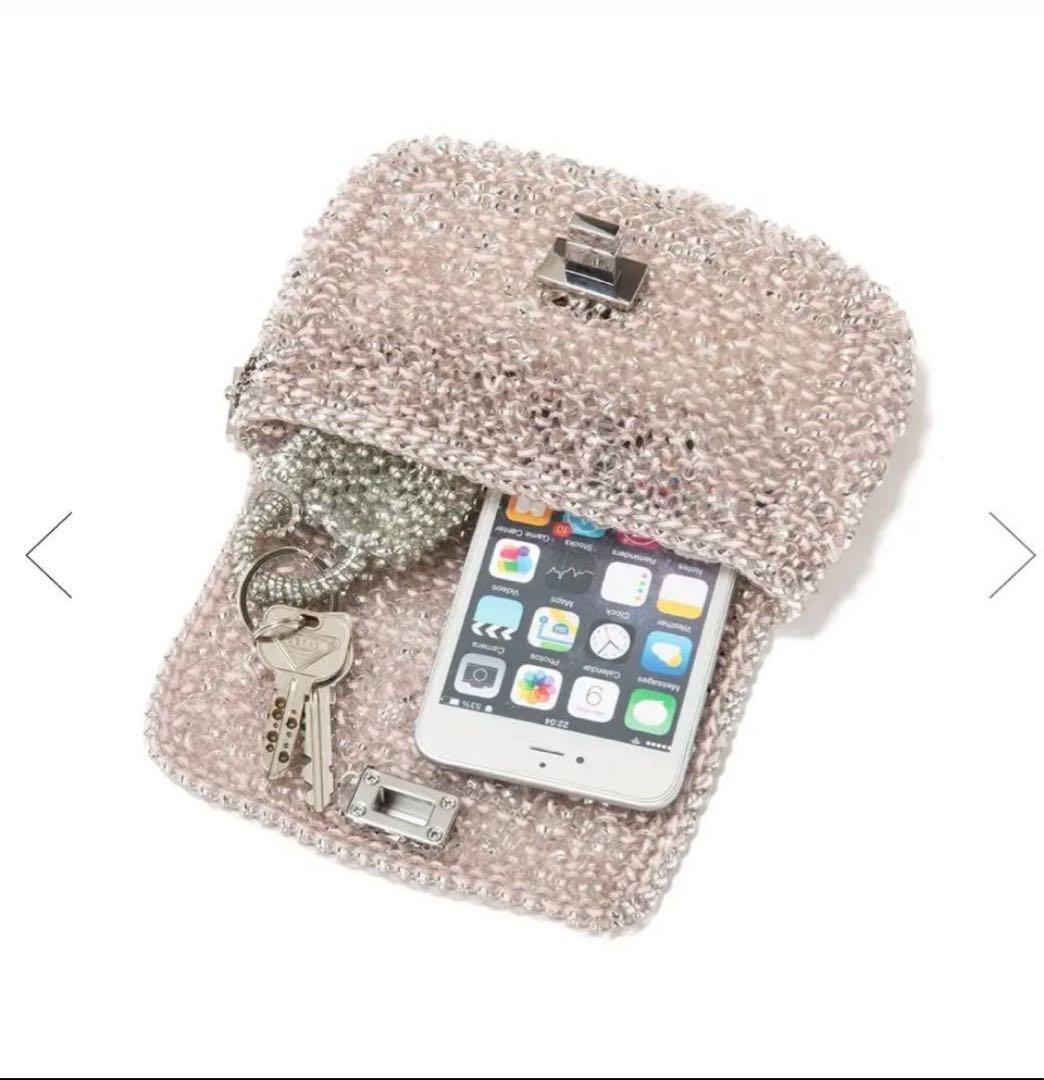 【美品】アンテプリマ　ワイヤーバック　ルケット　ピンクシルバー