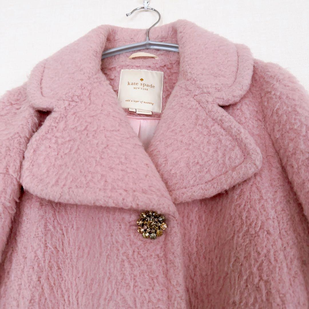 Kate spade new york コート　ピンク　厚手