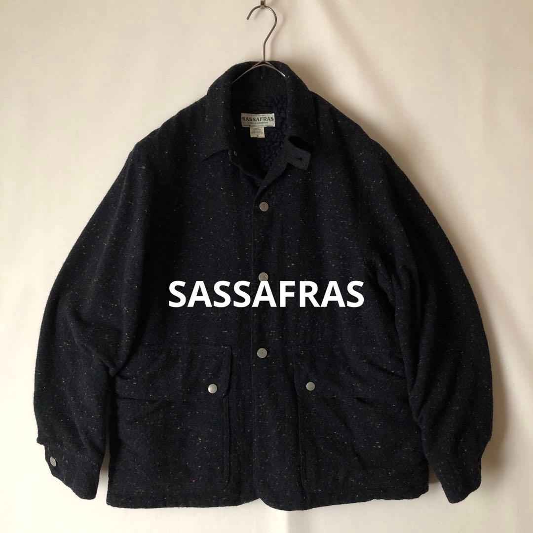 【冬物】SASSAFRAS ササフラス カバーオール ボアジャケット ドネガル