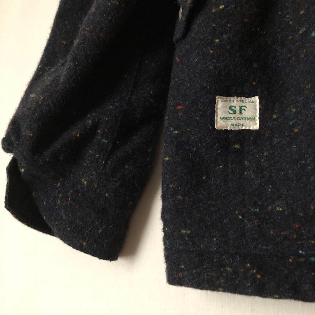 【冬物】SASSAFRAS ササフラス カバーオール ボアジャケット ドネガル