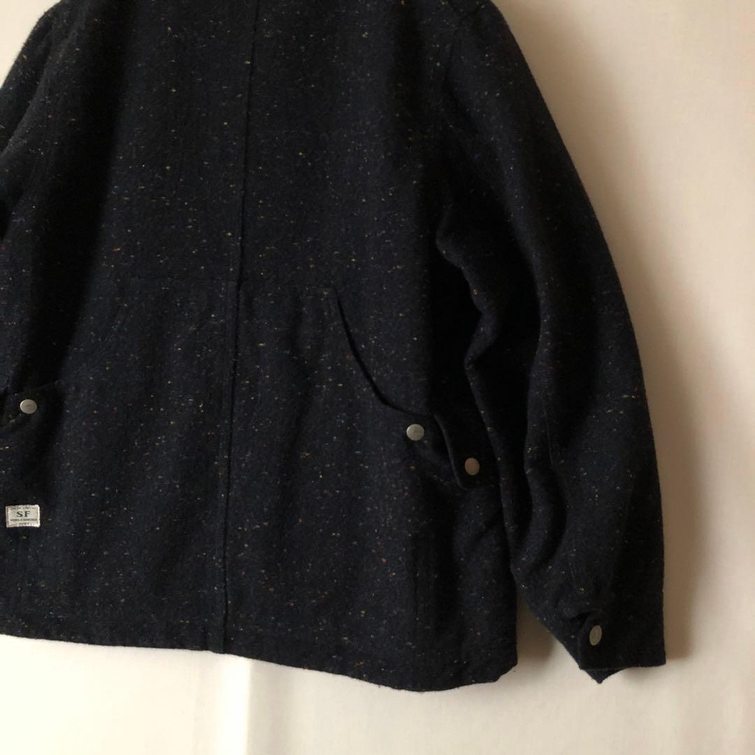 【冬物】SASSAFRAS ササフラス カバーオール ボアジャケット ドネガル