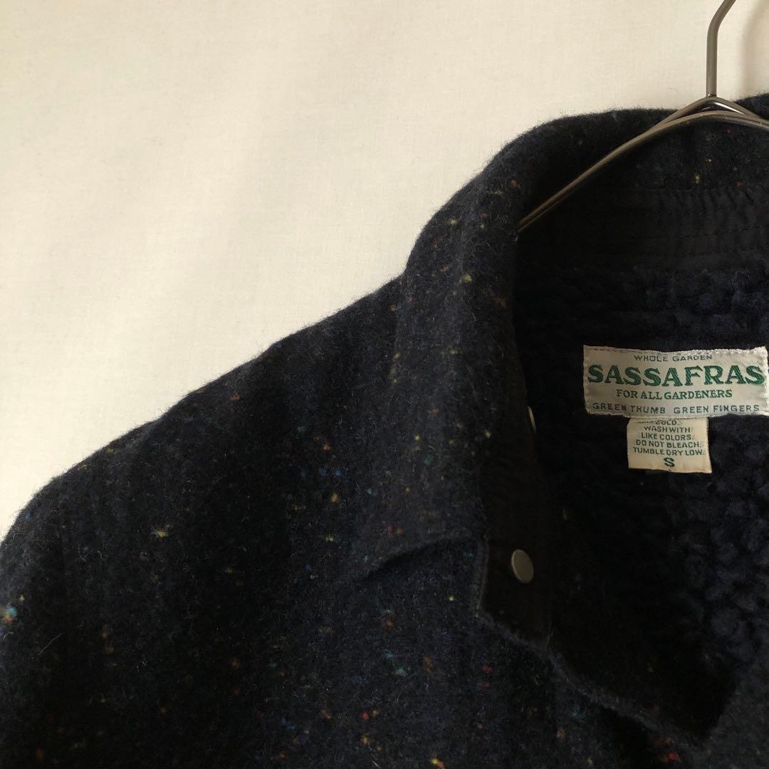 【冬物】SASSAFRAS ササフラス カバーオール ボアジャケット ドネガル