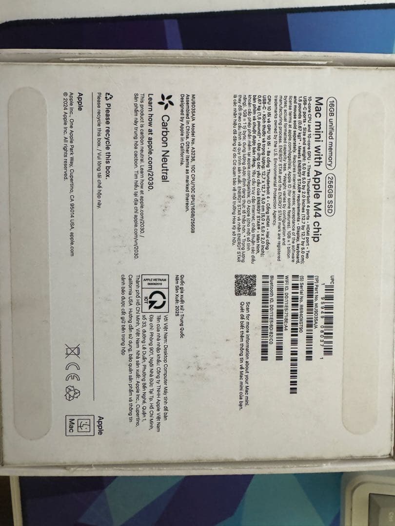 Macデスクトップ Mac mini m4