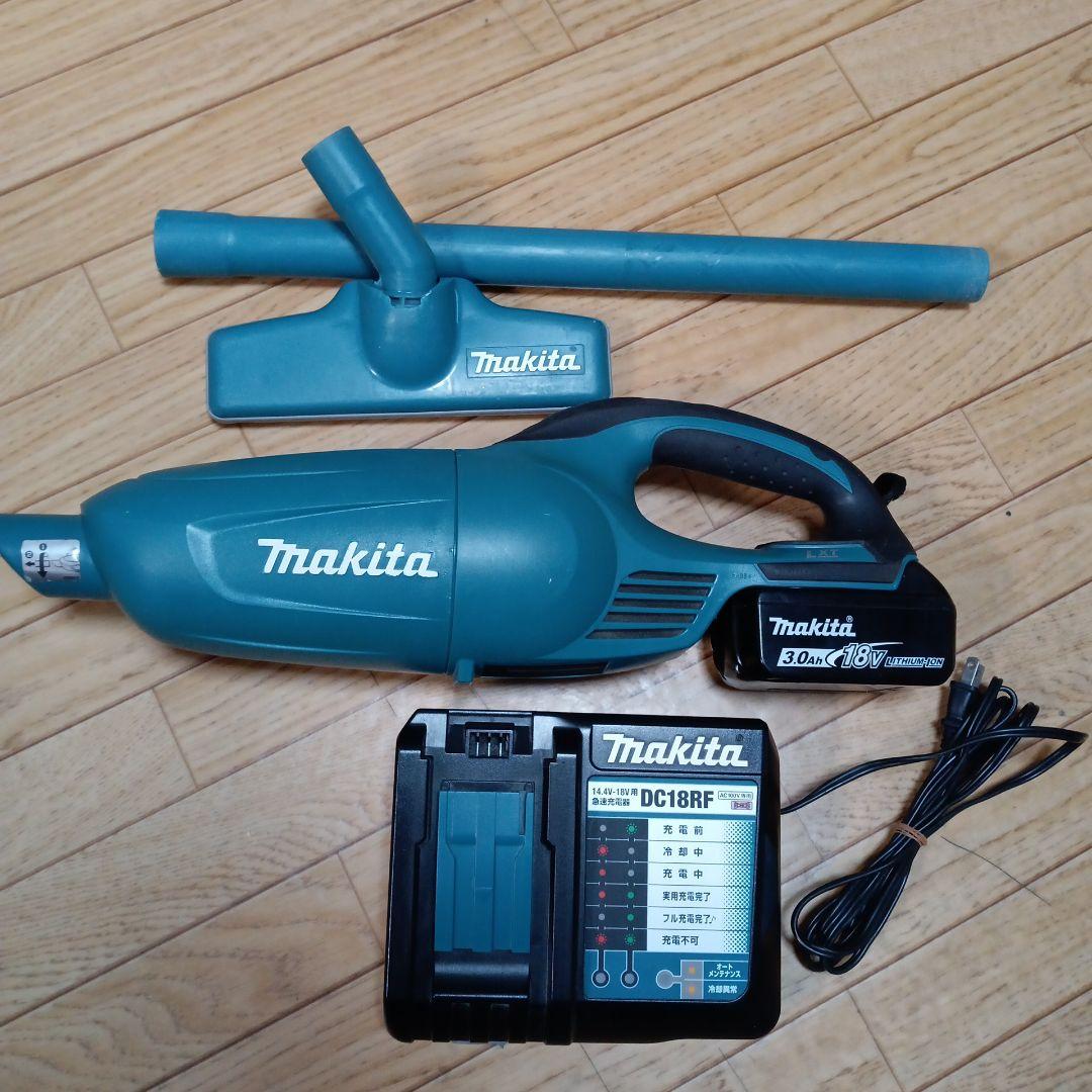 マキタ18V充電式クリーナーCL181FD青色　純正バッテリー、純正充電器付