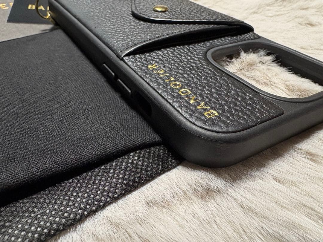 【お値下げ】BANDOLIER ブラック iPhoneケース