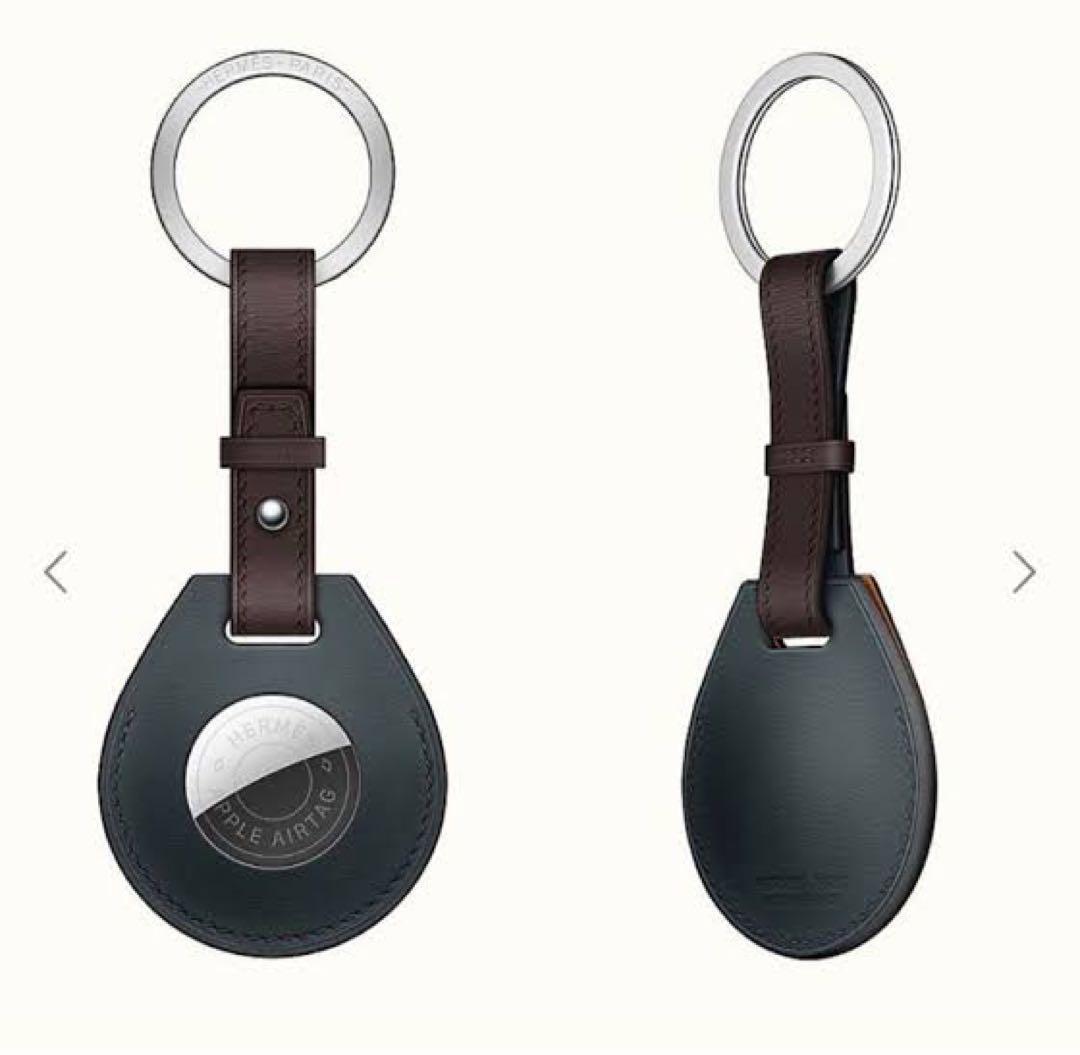 小物 hermes airtag key ring vert rousseau