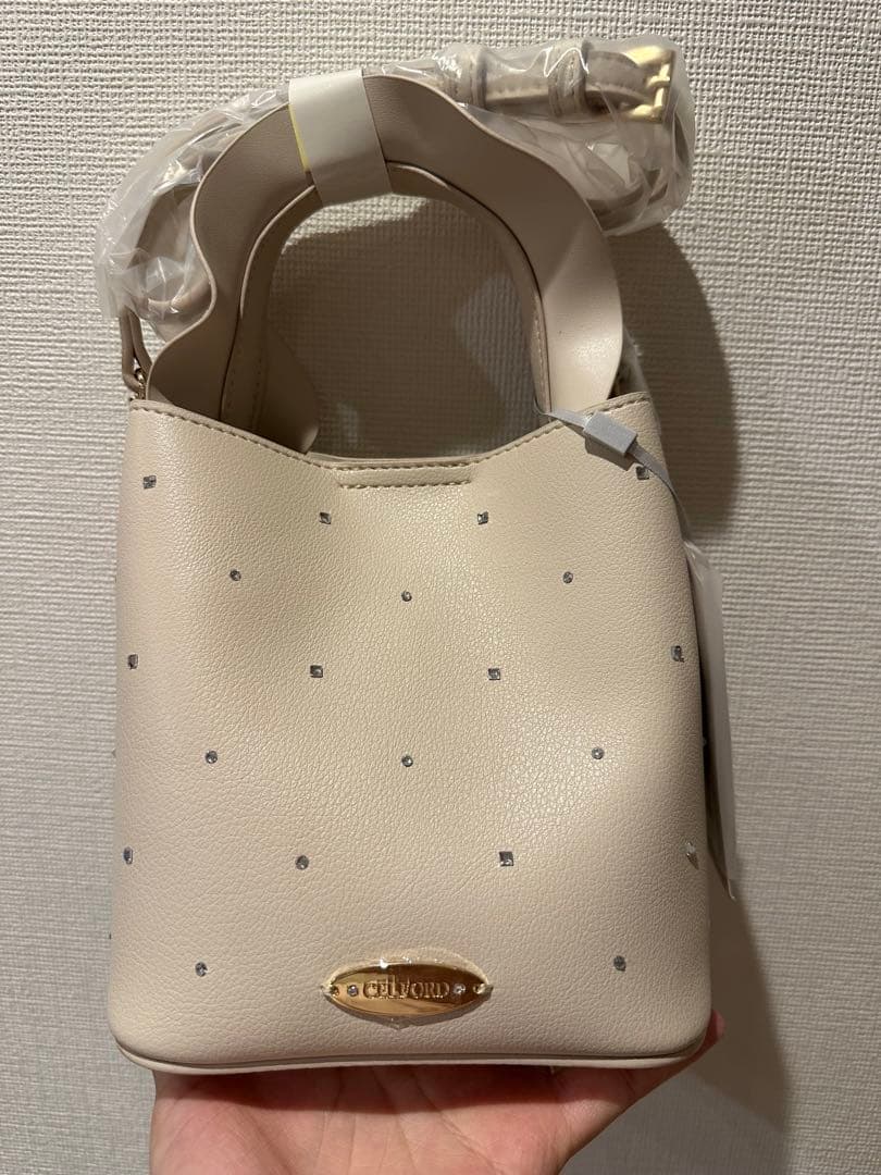 celford  クリスタルドットワンハンドルバッグ