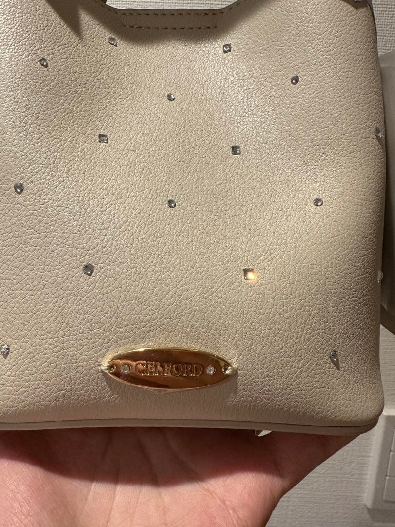 celford  クリスタルドットワンハンドルバッグ