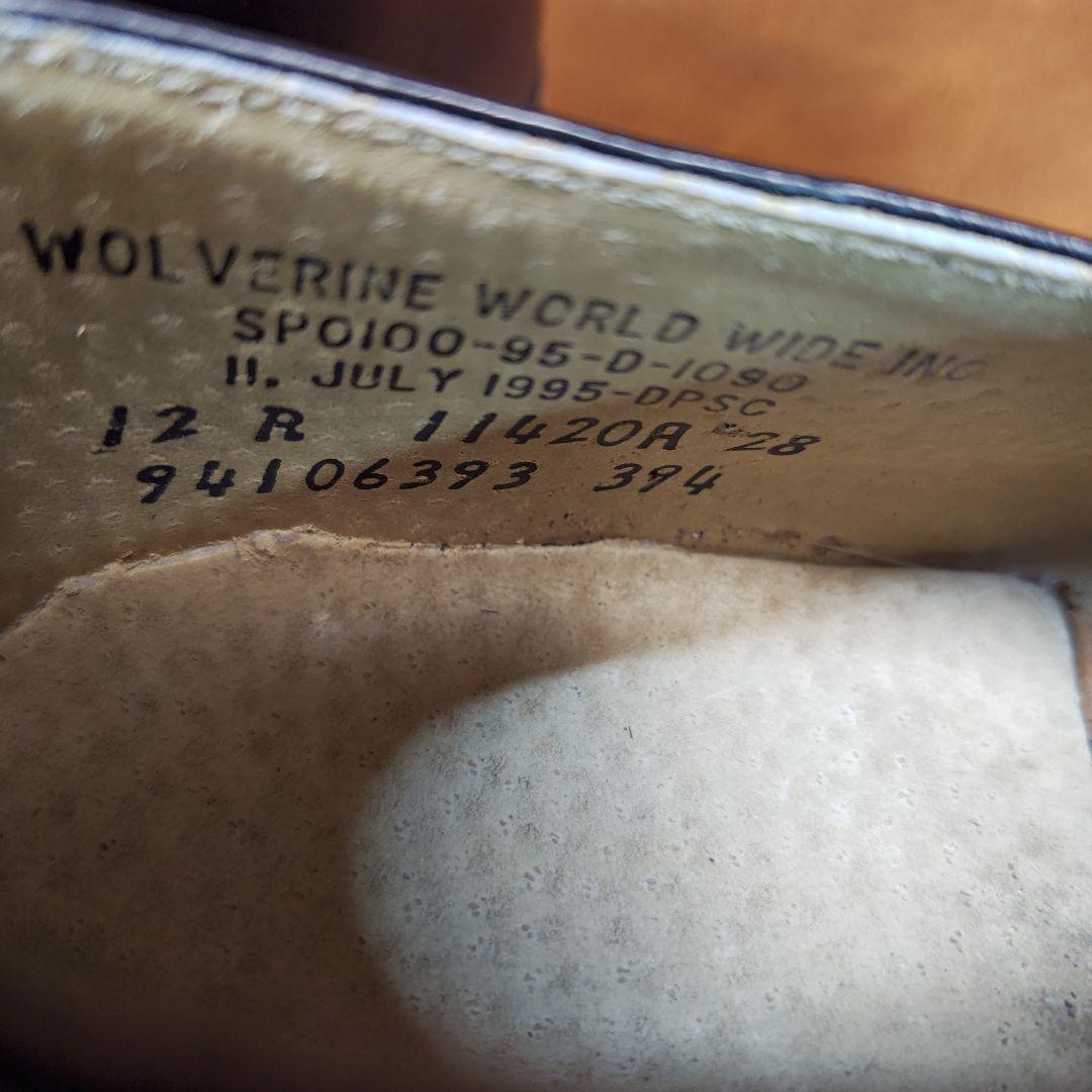US NAVY WOLVERINE ウルヴァリン プレーントゥ サービスシューズ