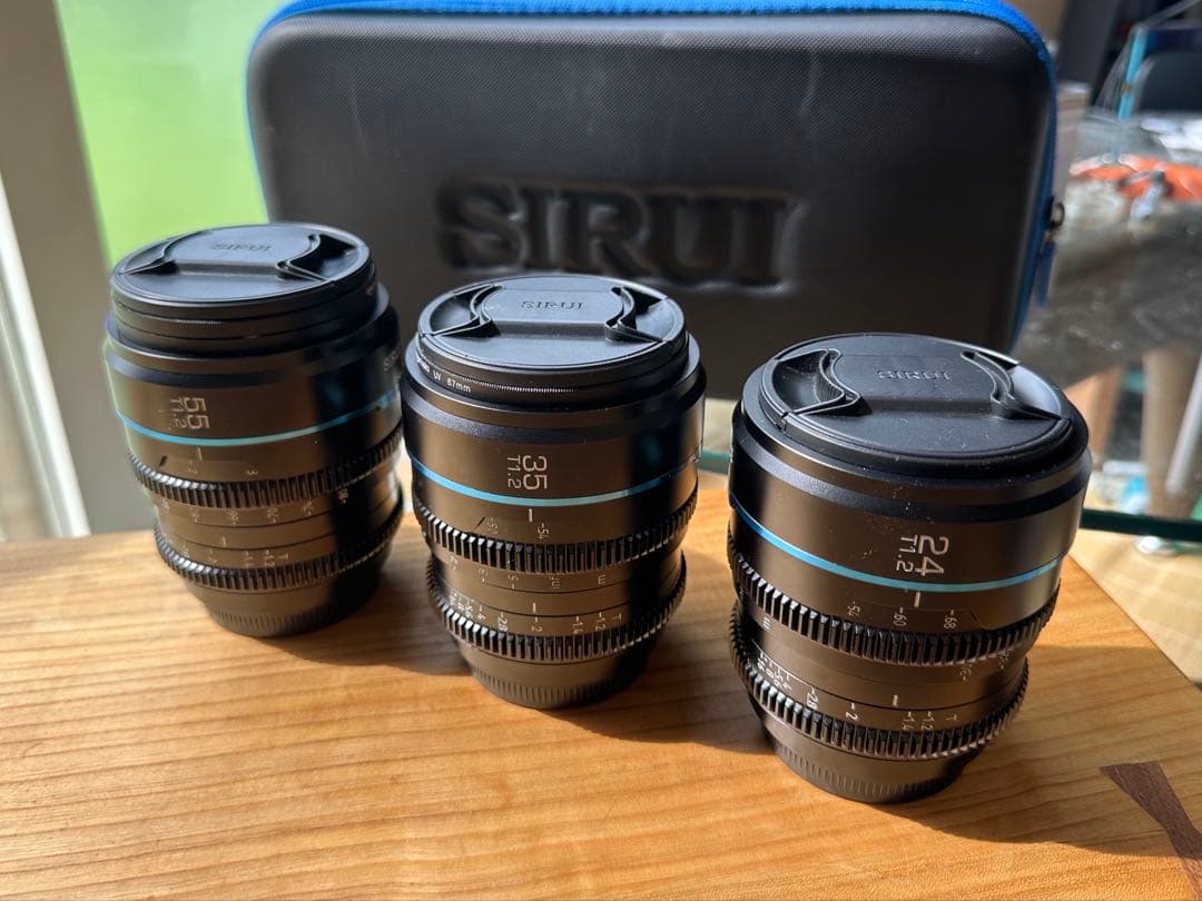 SIRUI Night Walker 24、35、55mmシネマレンズセット