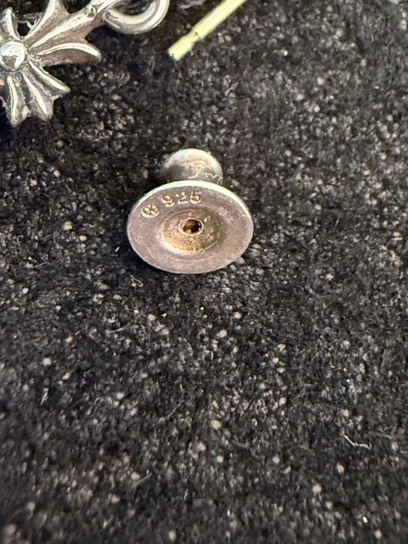 クロムハーツ　タイニーEドロップピアス　CHプラスTINYE