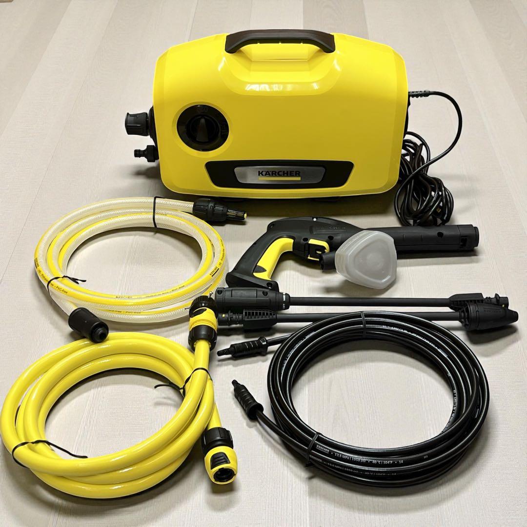 【美品】KARCHER K2 サイレント 高圧洗浄機 ホース付き