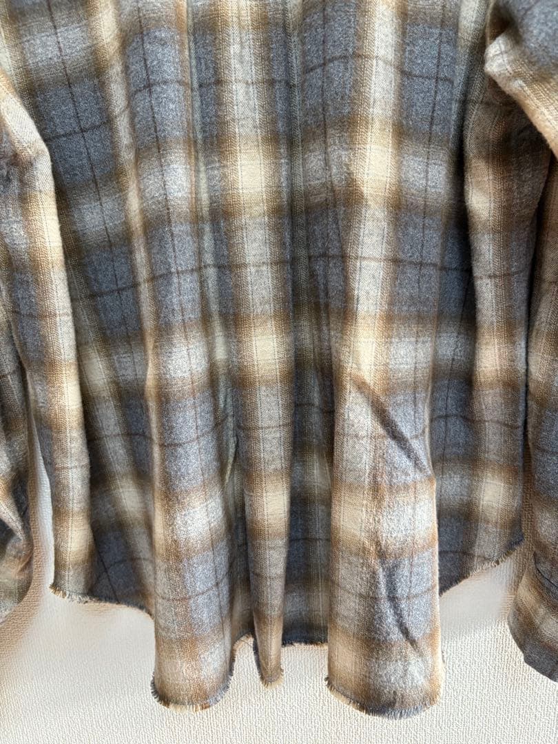 極美品✨️【Whim Gazette】シャギー チェック シャツ サイズフリー