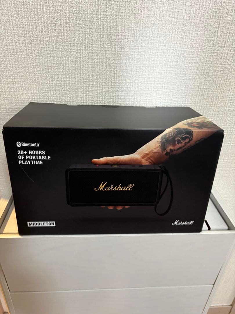 Marshall ワイヤレスポータブル防水スピーカー Middletonブラック