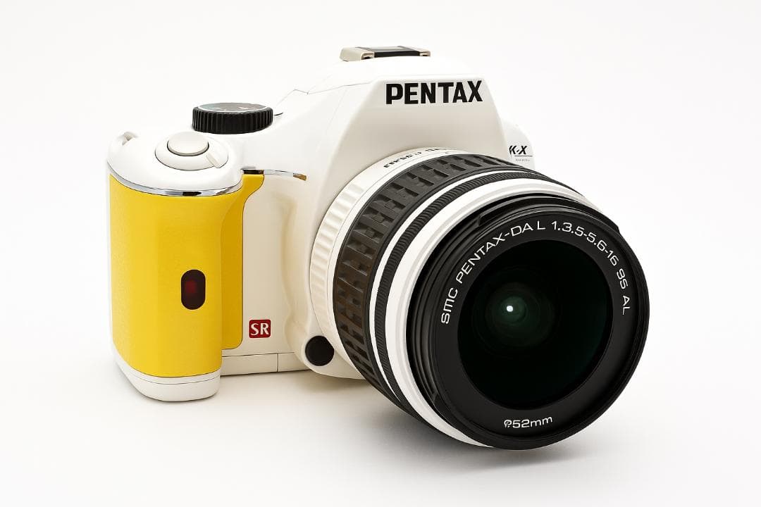 ペンタックスK-X 黄白レンズキット 希少カラー #AH018/KKAF023