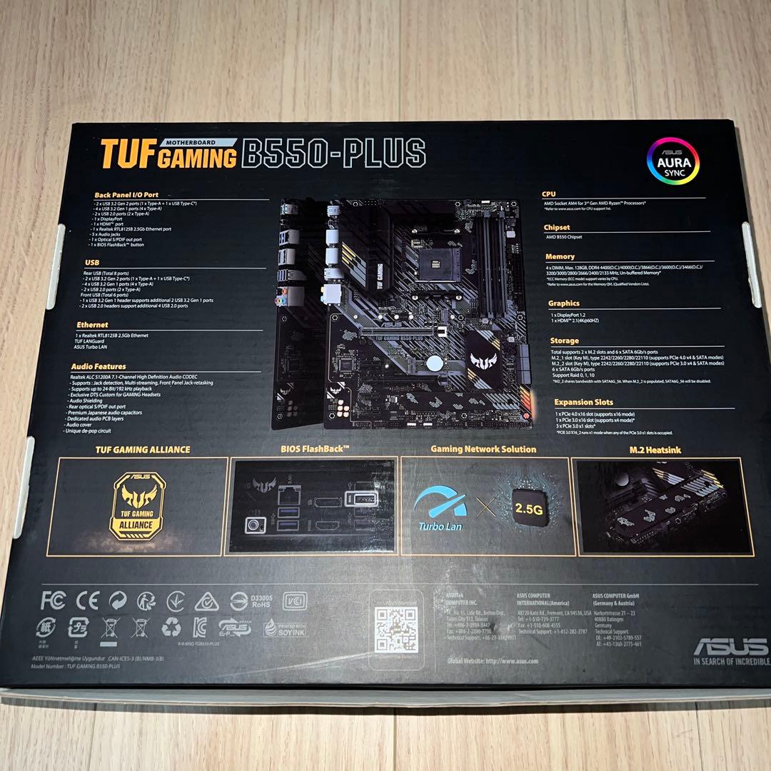 ASUS TUF Gaming B550-PLUS マザーボード