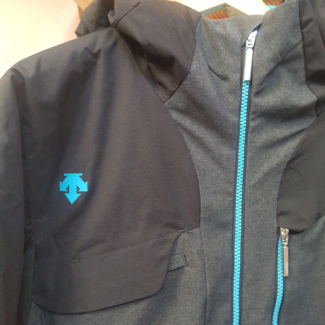 DESCENTE スキーウェア メンズL 黒/グレー/青