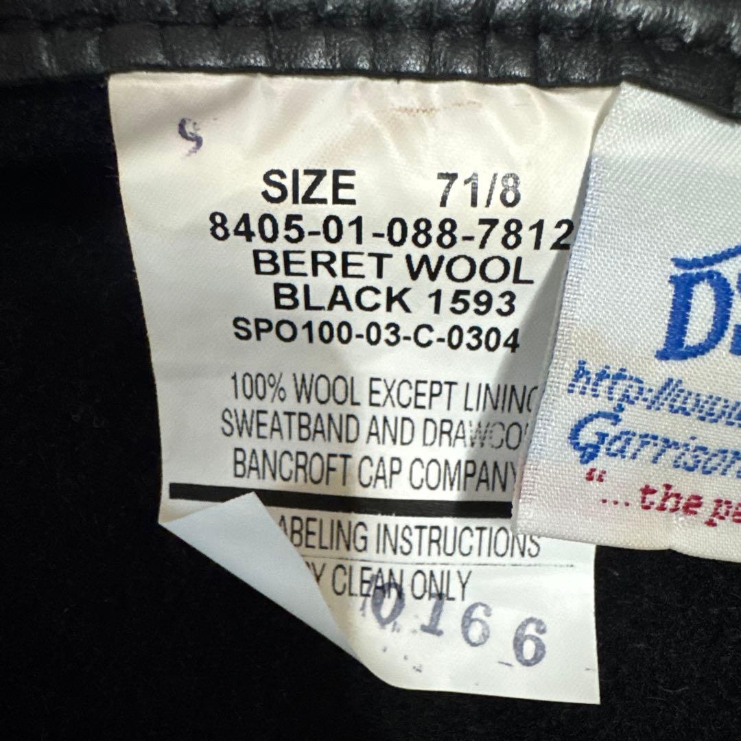 Garrison Collection 黒 ベレー帽 米軍実物