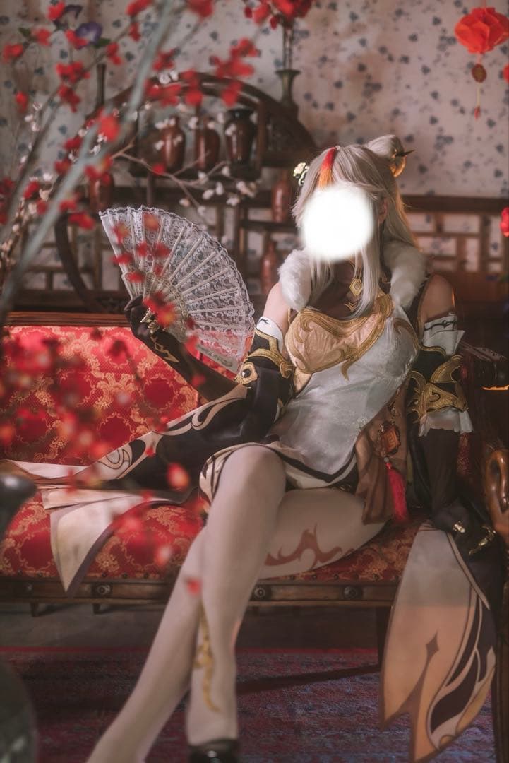 【値下げ】原神 凝光 コスプレ衣装 三分妄想 Mサイズ ウィッグ付き