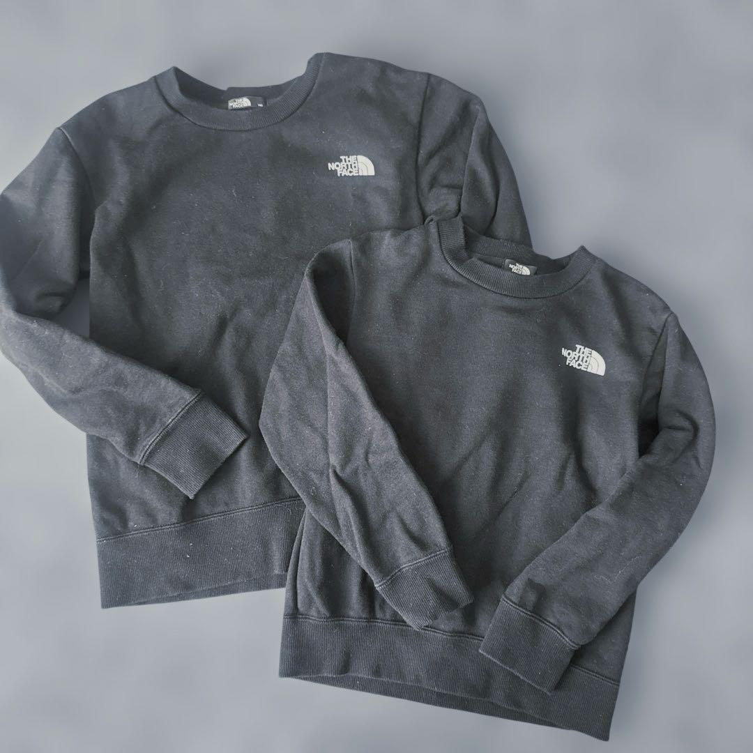 ノースフェイス　スウェット黒140.120セット