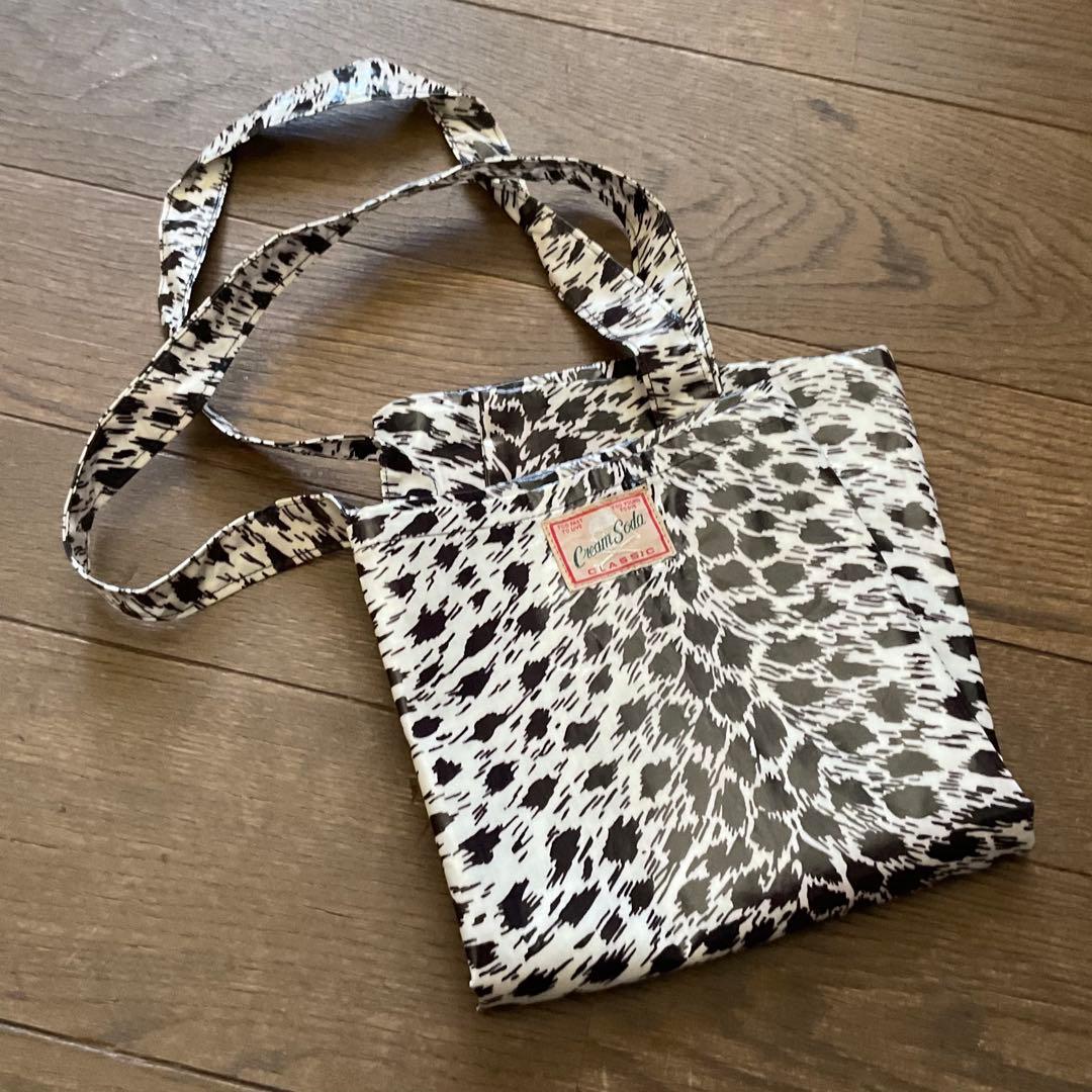 クリームソーダCREAM SODA 当時物 ヒョウ柄バック　ピンクドラゴン原宿