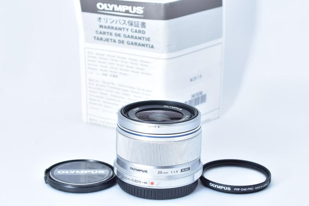 OLYMPUS オリンパス M.ZUIKO 25mm F1.8 シルバー 単焦点