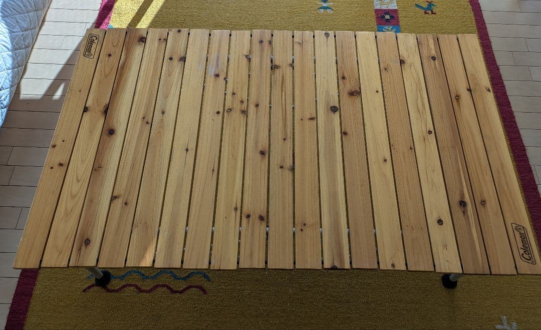 コールマン　ナチュラルウッドロールテーブル110 廃盤カラー