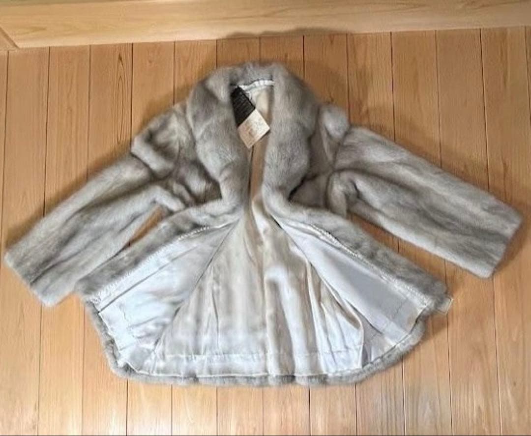 最高級 サファイア ミンク ハーフコート