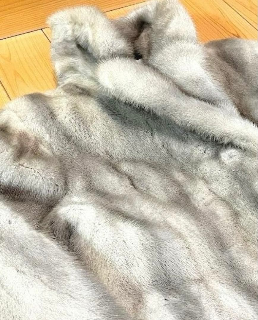 最高級 サファイア ミンク ハーフコート
