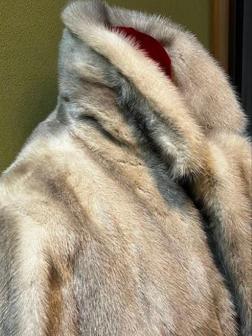 最高級 サファイア ミンク ハーフコート