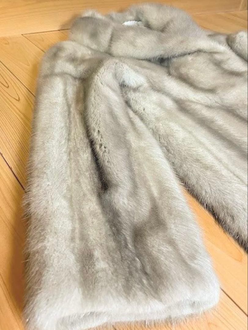 最高級 サファイア ミンク ハーフコート