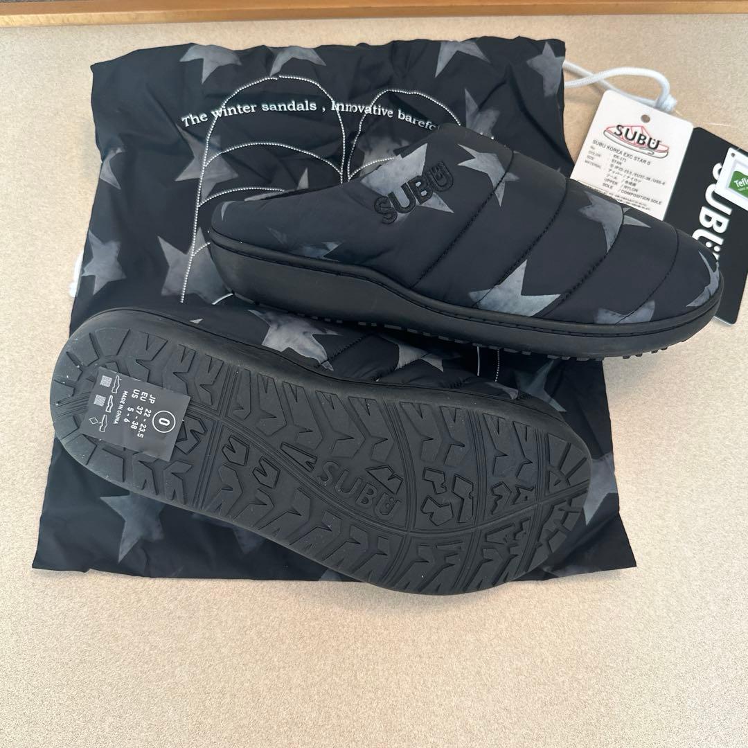 【韓国限定】SUBU⭐️Sandal Star★冬用サンダル星22〜23.5希少
