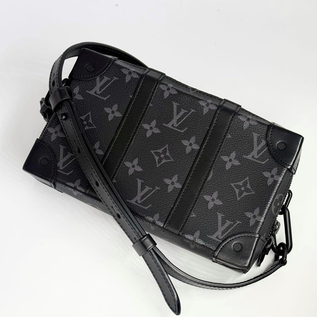 ✨極美品IC内蔵✨ルイヴィトン モノグラム エクリプス ソフトトランク バッグ黒