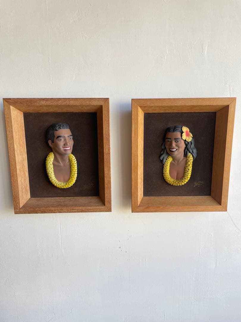 1940s vintage 3D ハワイアンヘッド　 壁掛け