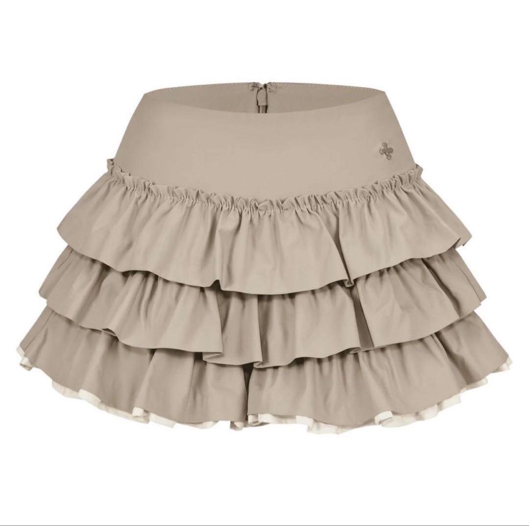 スカート andwang Charm frill culotte mini skirt M
