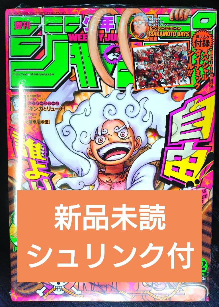 新品未読シュリンク【週刊少年ジャンプ2022年42号】ワンピース　ニカ 初表紙b